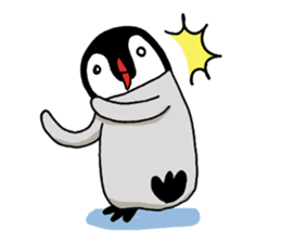 Convenient penguin sticker #9106549