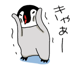 Convenient penguin sticker #9106557