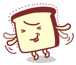 Funny Life of Toast Family sticker #9107226
