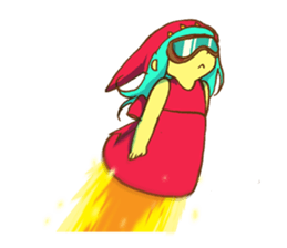 Super Little Girl Ta! sticker #9107454