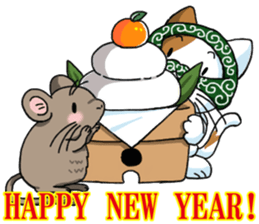 Theft Cat NEW YEAR sticker #9108008
