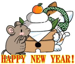 Theft Cat NEW YEAR sticker #9108008
