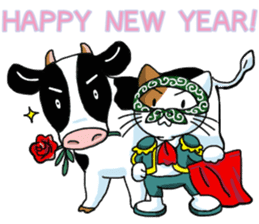 Theft Cat NEW YEAR sticker #9108010