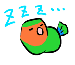 Rosy-faced lovebird Sticker sticker #9108331