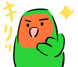 Rosy-faced lovebird Sticker sticker #9108349