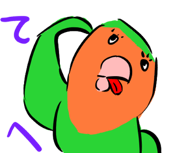 Rosy-faced lovebird Sticker sticker #9108356