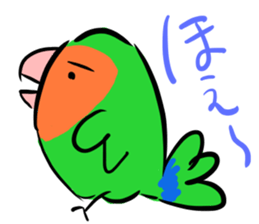Rosy-faced lovebird Sticker sticker #9108358