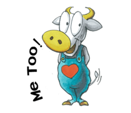 Love cow sticker #9108472