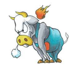 Love cow sticker #9108480