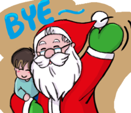 Santa in a day sticker #9108940