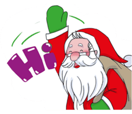 Santa in a day sticker #9108941