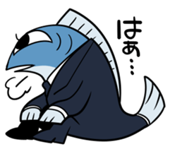 Fish man. sticker #9109865