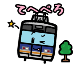 Deformed the Kansai train. NO.2 sticker #9109994