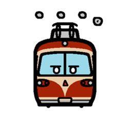 Deformed the Kansai train. NO.2 sticker #9110006