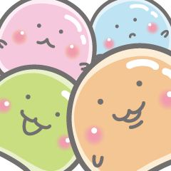 Tapioca "credy-kun" and good friends