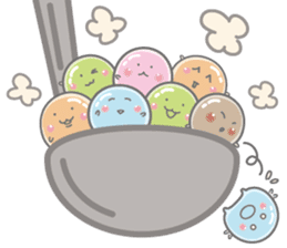 Tapioca "credy-kun" and good friends sticker #9111399