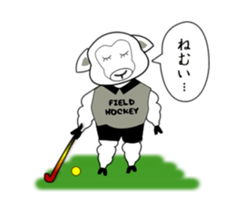 Sticker of Animal Field Hockey Players 2 sticker #9111409
