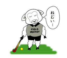 Sticker of Animal Field Hockey Players 2 sticker #9111409
