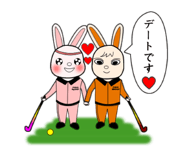 Sticker of Animal Field Hockey Players 2 sticker #9111418