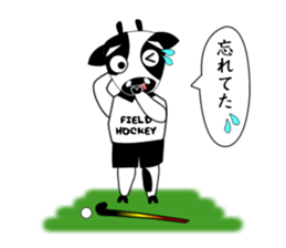 Sticker of Animal Field Hockey Players 2 sticker #9111420