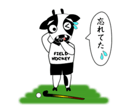 Sticker of Animal Field Hockey Players 2 sticker #9111420