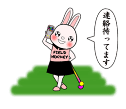 Sticker of Animal Field Hockey Players 2 sticker #9111430