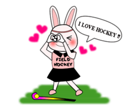 Sticker of Animal Field Hockey Players 2 sticker #9111436