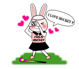 Sticker of Animal Field Hockey Players 2 sticker #9111436