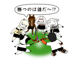 Sticker of Animal Field Hockey Players 2 sticker #9111446