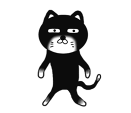 Nearly black cat 2 sticker #9111488