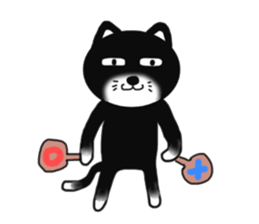 Nearly black cat 2 sticker #9111492