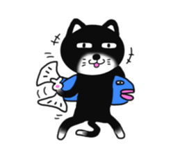 Nearly black cat 2 sticker #9111502