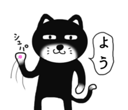 Nearly black cat 2 sticker #9111505