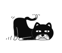 Nearly black cat 2 sticker #9111509