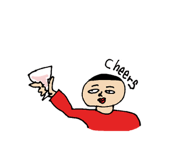 a discreet boy sticker #9111725