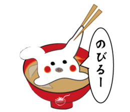 New Year's dish rabbit sticker #9112978