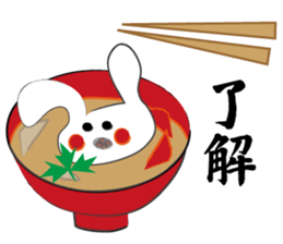New Year's dish rabbit sticker #9112979
