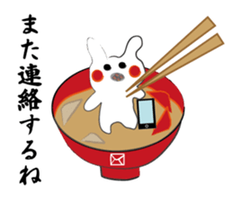 New Year's dish rabbit sticker #9112981