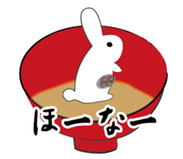 New Year's dish rabbit sticker #9113006