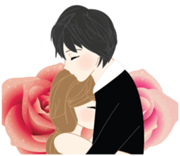 mari&mera romantic couple sticker #9113013