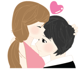 mari&mera romantic couple sticker #9113014