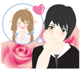 mari&mera romantic couple sticker #9113045