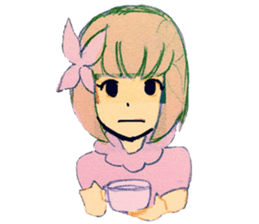 butterfly girls sticker #9113368