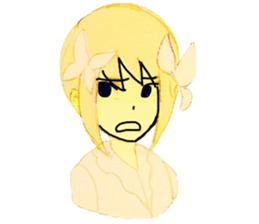 butterfly girls sticker #9113372