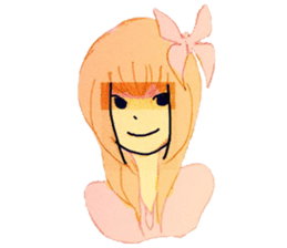 butterfly girls sticker #9113373