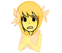 butterfly girls sticker #9113374