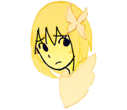 butterfly girls sticker #9113375