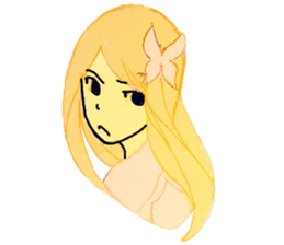 butterfly girls sticker #9113376