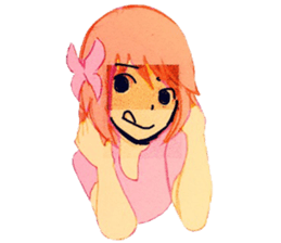 butterfly girls sticker #9113377