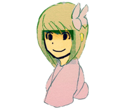 butterfly girls sticker #9113378